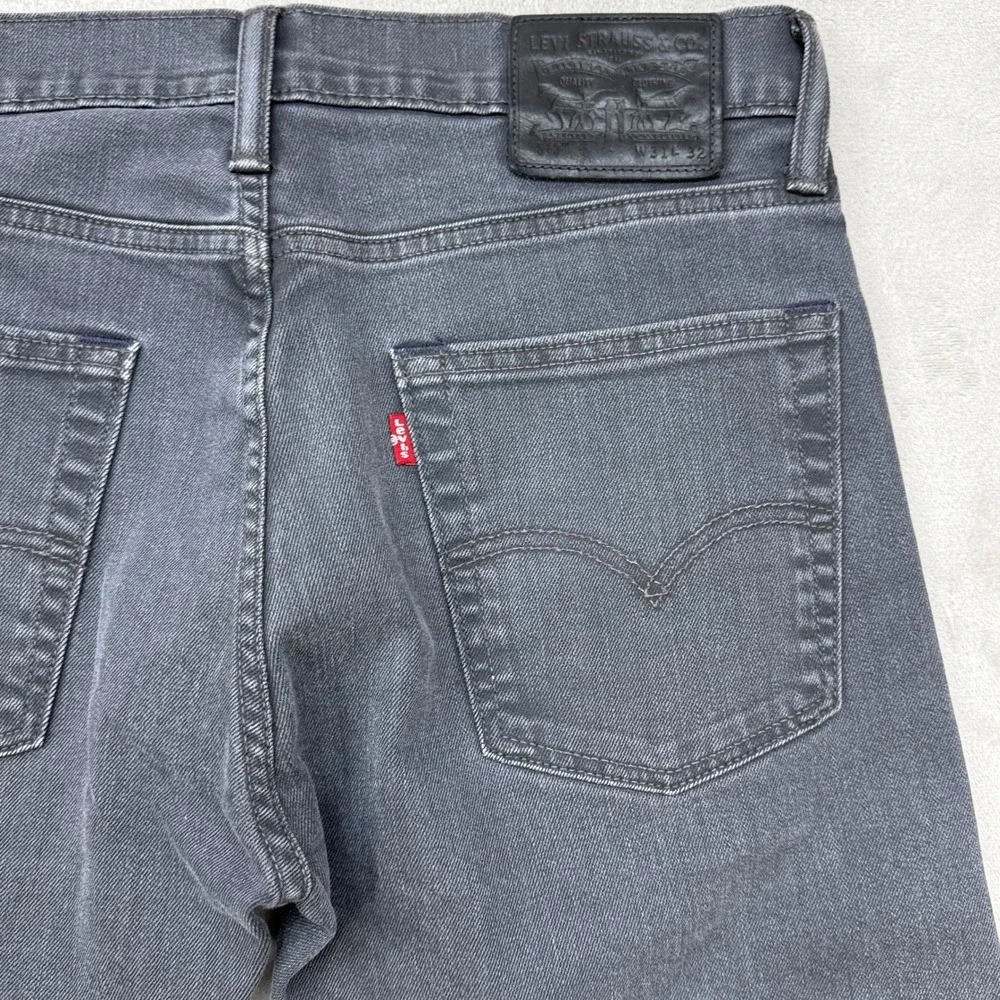 Levi's 511 Slim Fit Jeans‎ Mens 31x32 Charcoal Gray Stretch Denim Casual Preppy